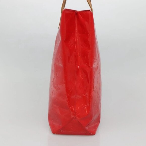 LOUIS VUITTON Monogram Vernis Reade MM Hand Bag Red Rouge M91086 LV Auth ti3239 - Picture 6 of 16